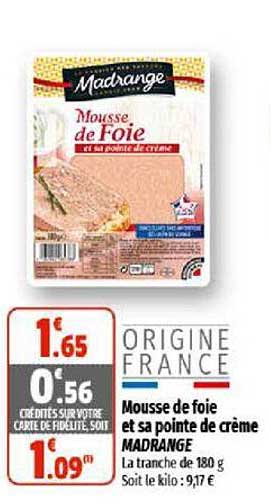Mousse De Foie Et Sa Pointe De Crème Madrange