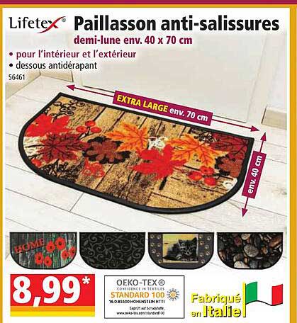 paillasson anti-salissures lifetex