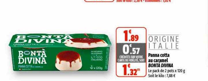panna cotta au caramel bonta divina