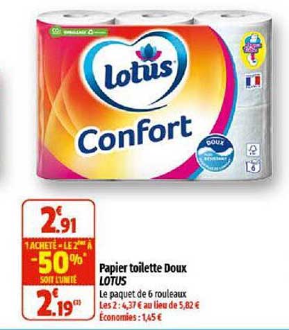 Papier Toilette Doux Lotus