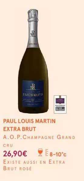 paul louis martin extra brut a.o.p. champagne grand cru