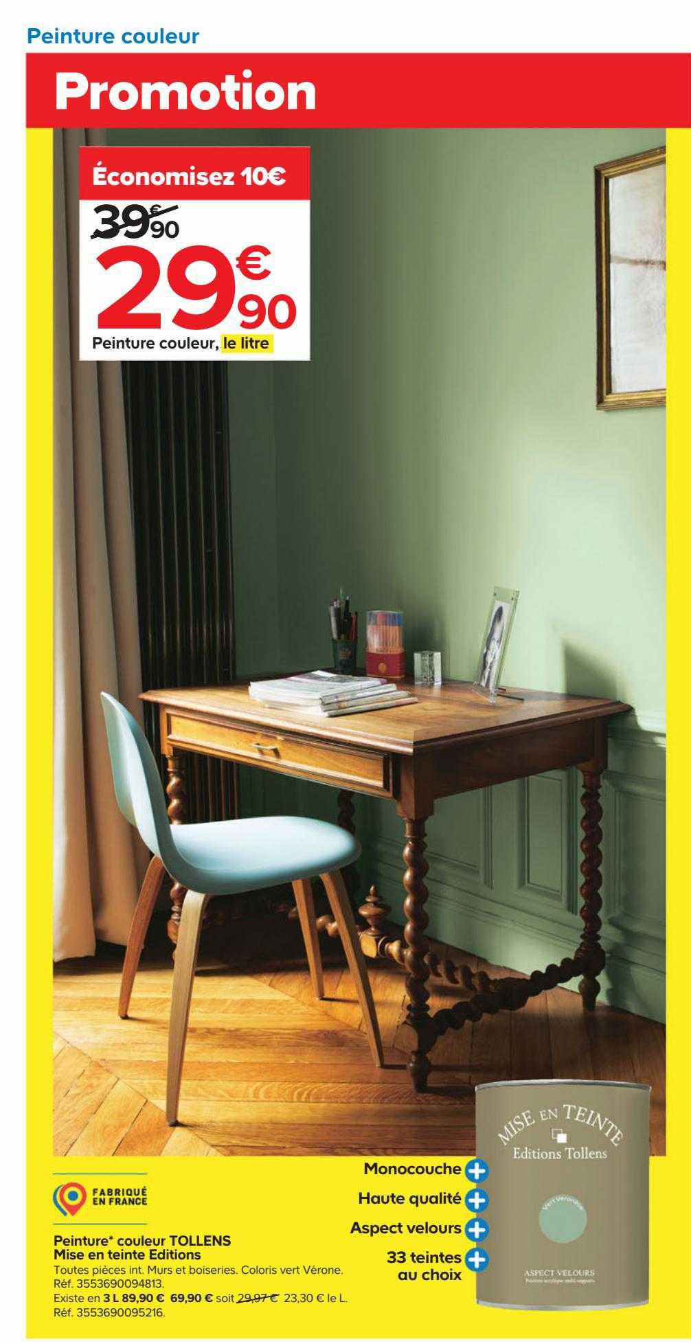 peinture couleur tollens mise en teinte éditions