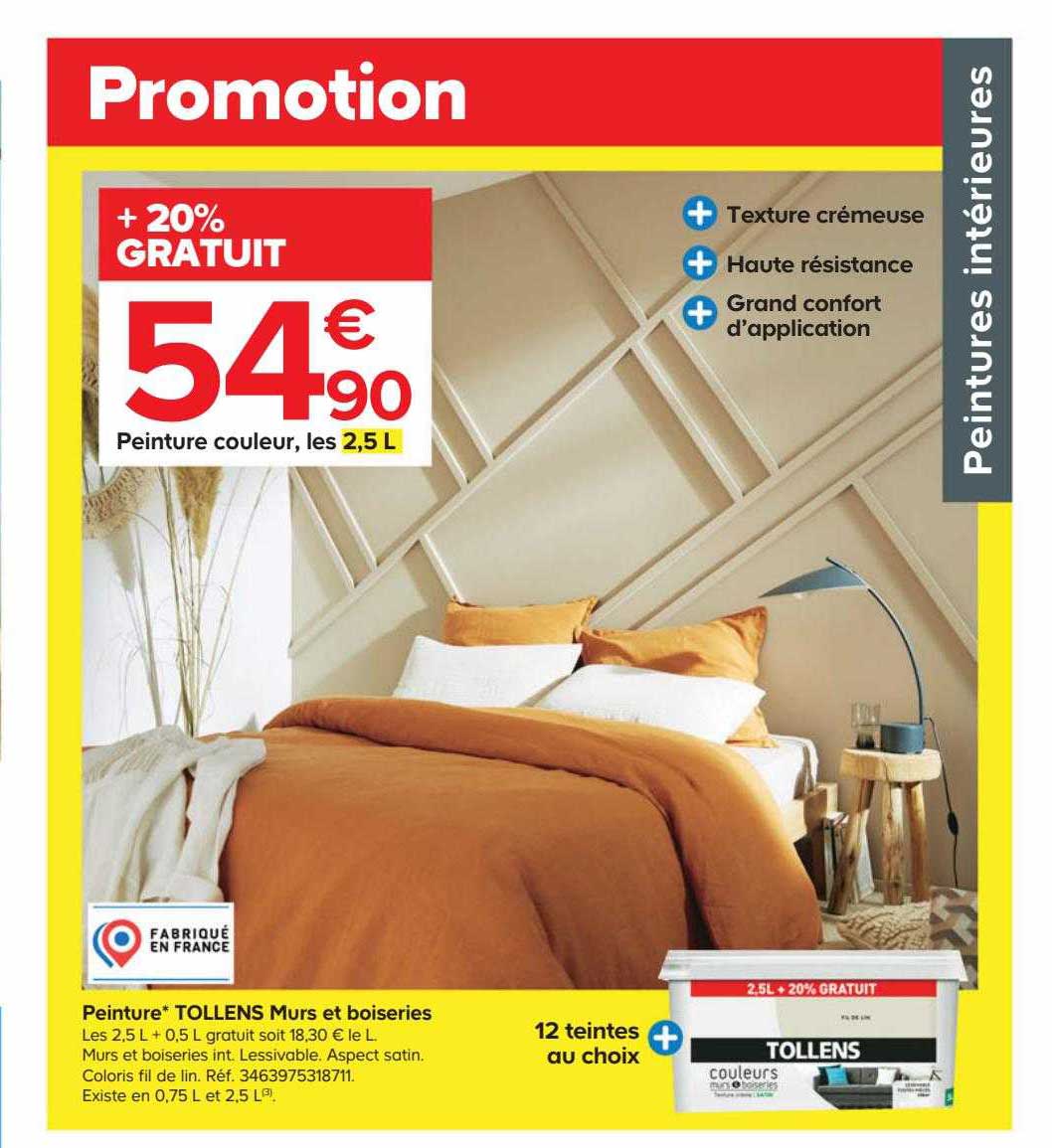 peinture tollens murs et boiseries