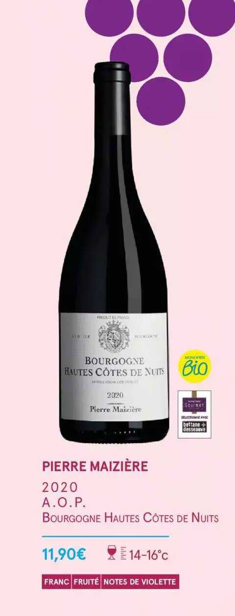 pierre maizière 2020 a.o.p. bourgogne hautes côtes de nuits