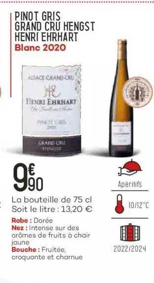 pinot gris grand cru hengst henri ehrhart blanc 2020