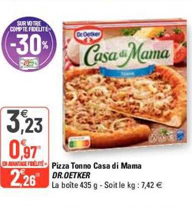 pizza tonno casa di mama dr. oetker