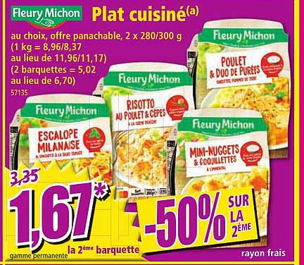 Plat Cuisiné Fleury Michon