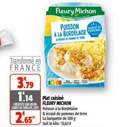 plat cuisiné fleury michon