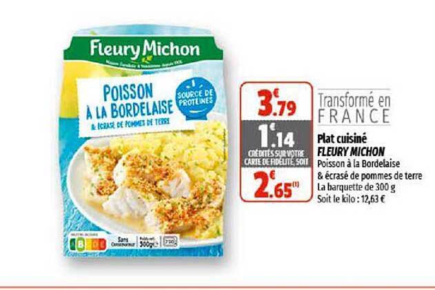 plat cuisiné fleury michon