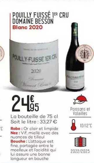 pouilly fuissé 1er cru domaine besson blanc 2020
