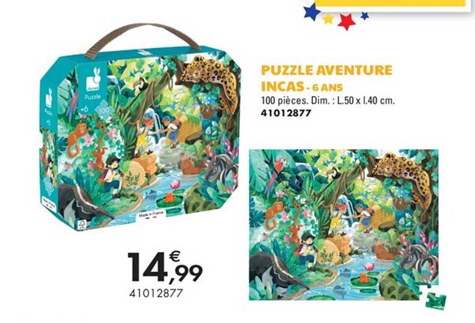 puzzle aventure incas - 6 ans