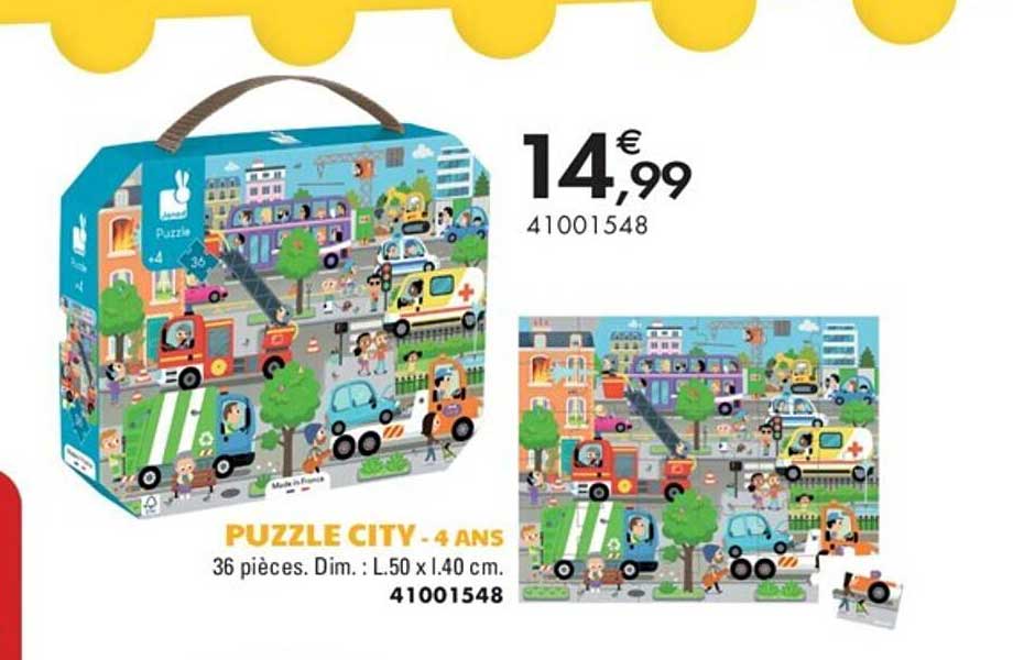 puzzle city - 4 ans