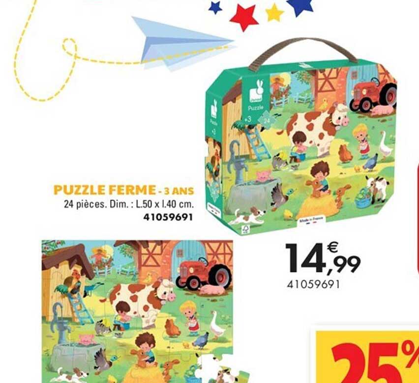 puzzle ferme - 3 ans