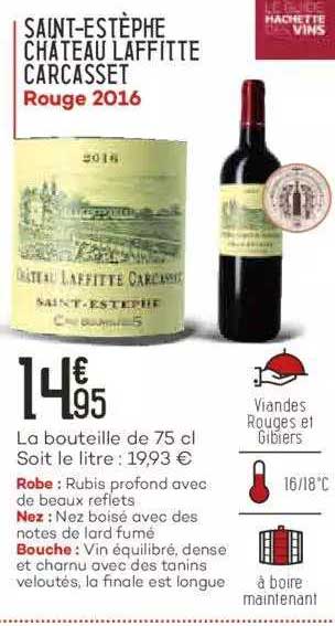 saint-estèphe château laffitte carcasset rouge 2016