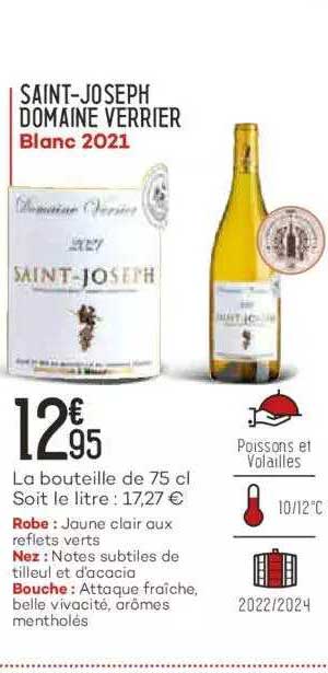 saint-joseph domaine verrier blanc 2021