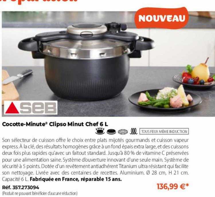 seb cocotte-minute clipso minut chef