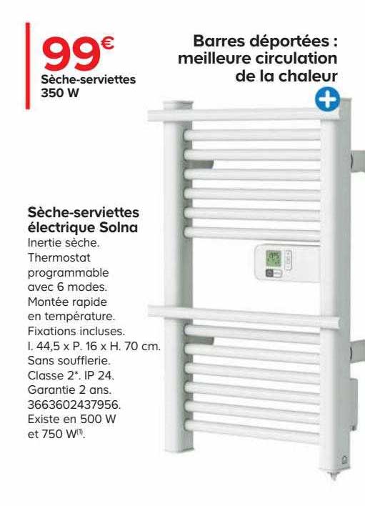 sèche-serviettes électrique solna