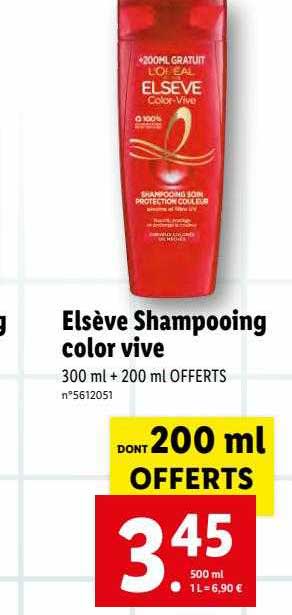 shampooing color vive elsève