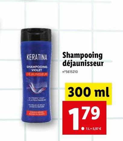 shampooing déjaunisseur