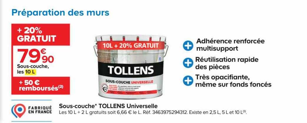 sous-couche tollens universelle