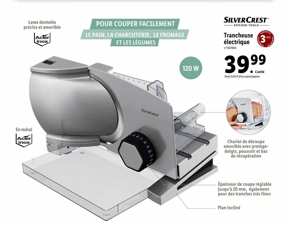 Trancheuse électrique Silvercrest