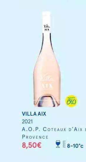 villa aix 2021 a.o.p. côteaux d'aix en provence