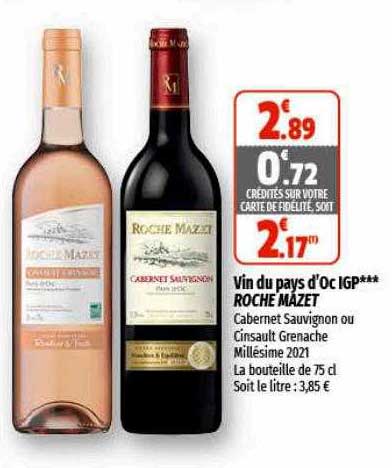 vin du pays d'oc igp roche mazet