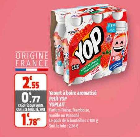 Yaourt à Boire Aromatisé Petit Yop Yoplait