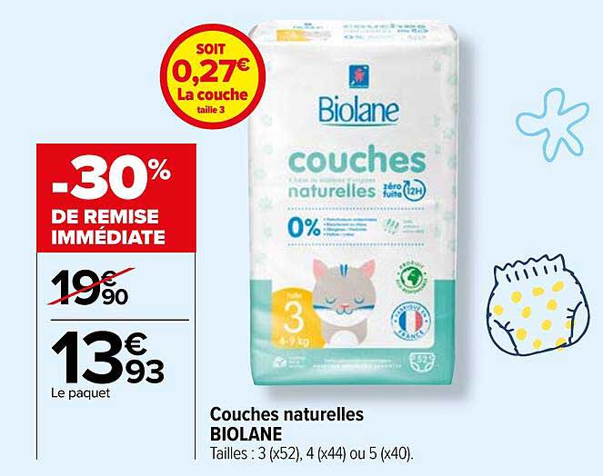 Couches Naturelles Biolane