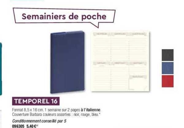 Agenda Hebdomadaire Temporel 16