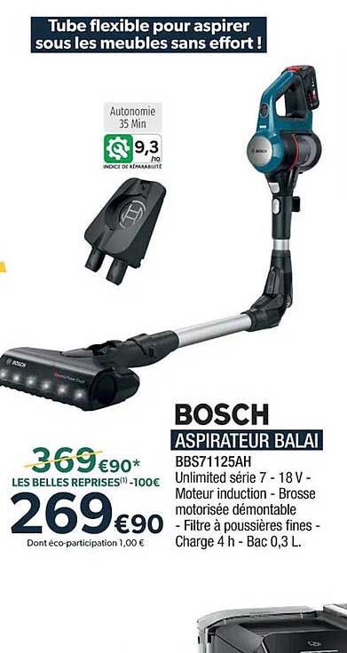 Aspirateur Balai Bosch
