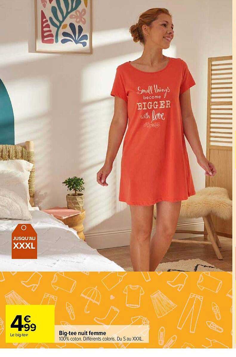 big-tee nuit femme