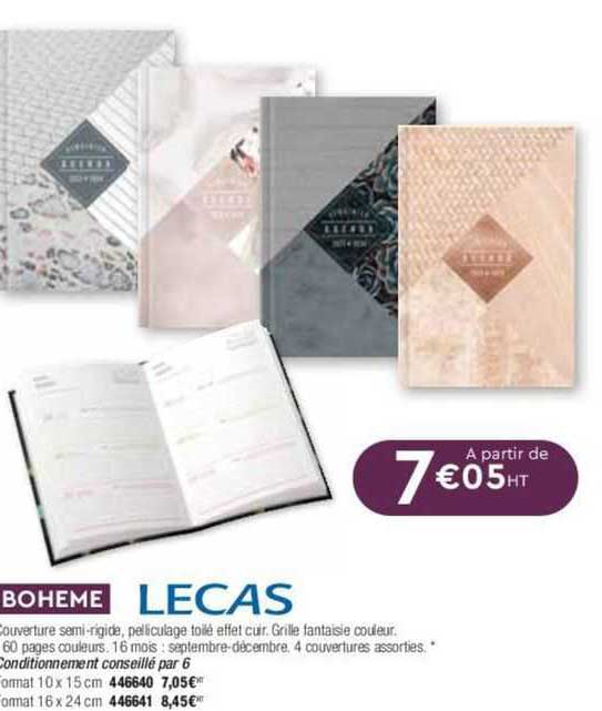 boheme lecas couverture semi-rigide