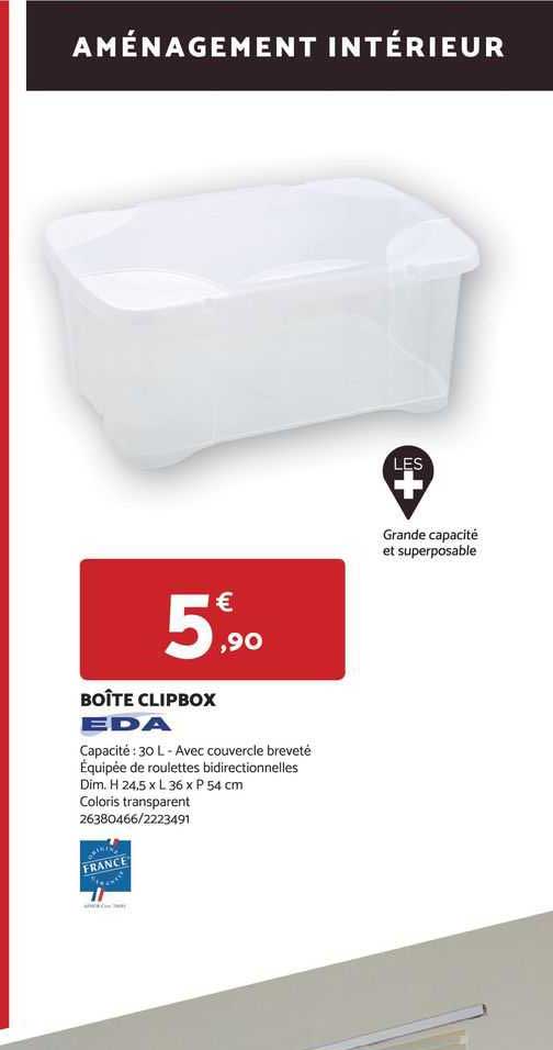 Boîte Clipbox Eda