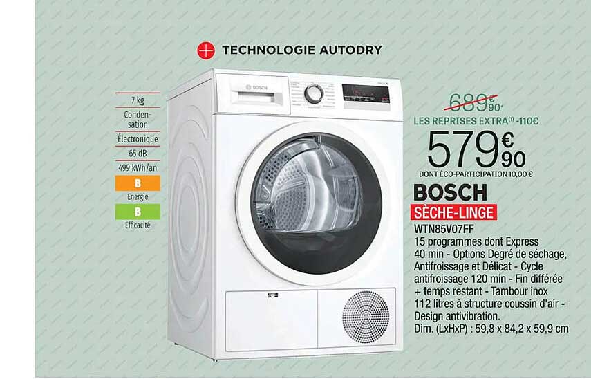 bosch sèche-linge