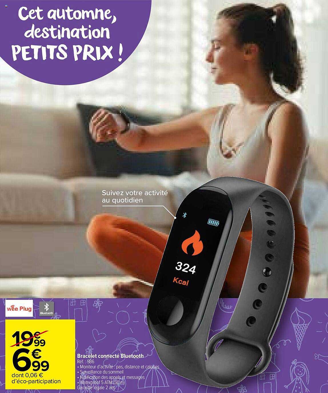 bracelet connecté bluetooth wee plug