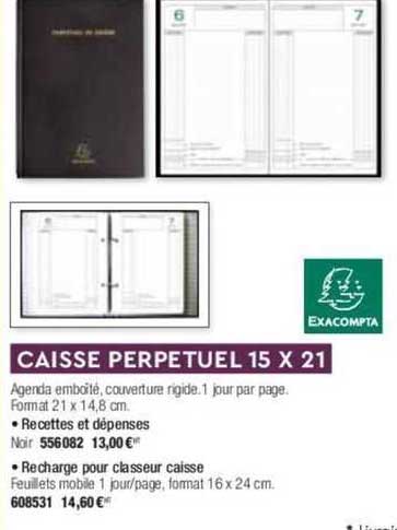 caisse perpetuel 15x21