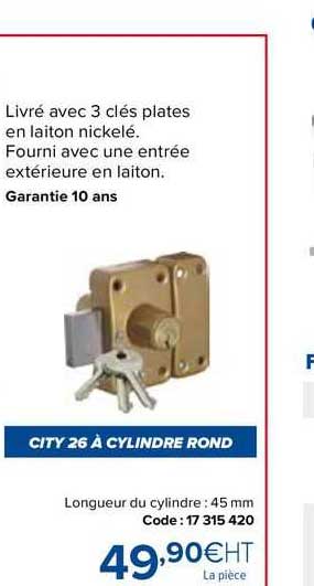 city 26 à cylindre rond