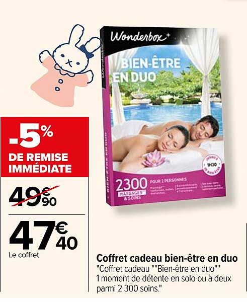 Coffret Cadeau Bien-être En Duo Wonderbox
