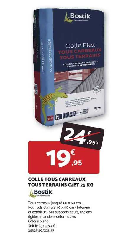 colle tous carreaux tous terrains c2et bostik