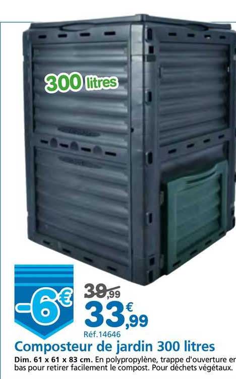 Composteur De Jardin 300 Litres