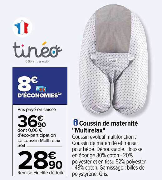 coussin de maternité "multirelax" tinéo
