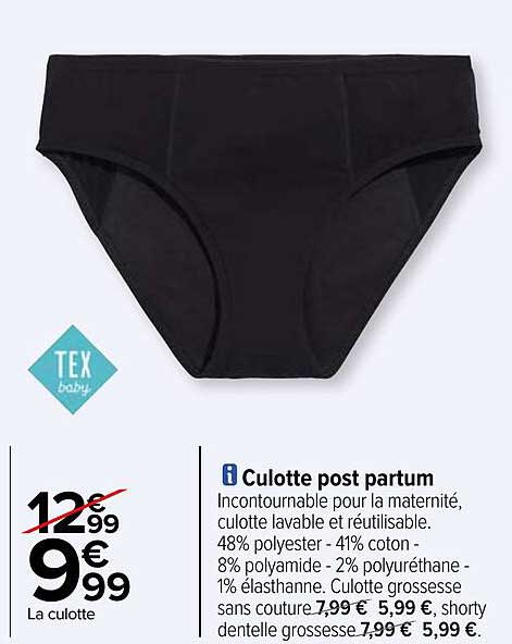 Culotte Post Partum Tex Baby