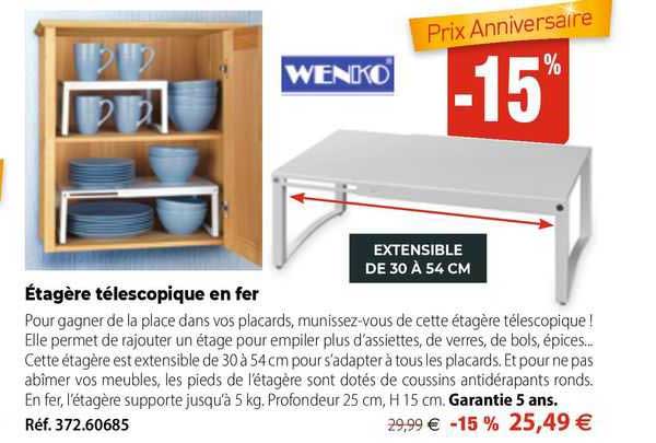 étagère Télescopique En Fer Wenko