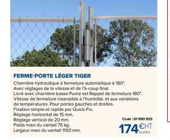 ferme-porte léger tiger