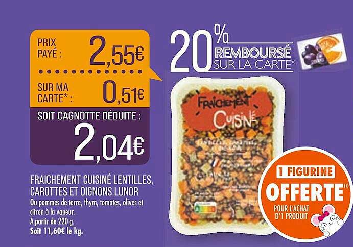 Fraîchement Cuisiné Lentilles, Carottes Et Oignons Lunor