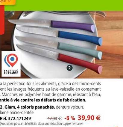 glam, 4 coloris panachés