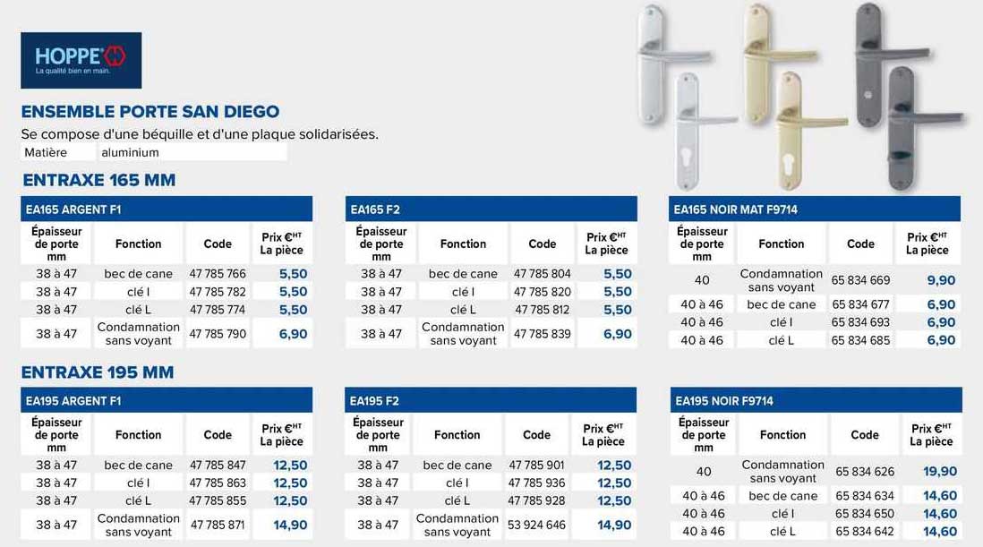 hoppe ensemble porte san diego