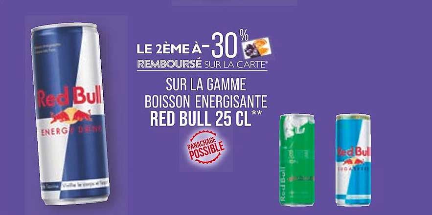 la gamme boisson énergisante red bull 25 cl