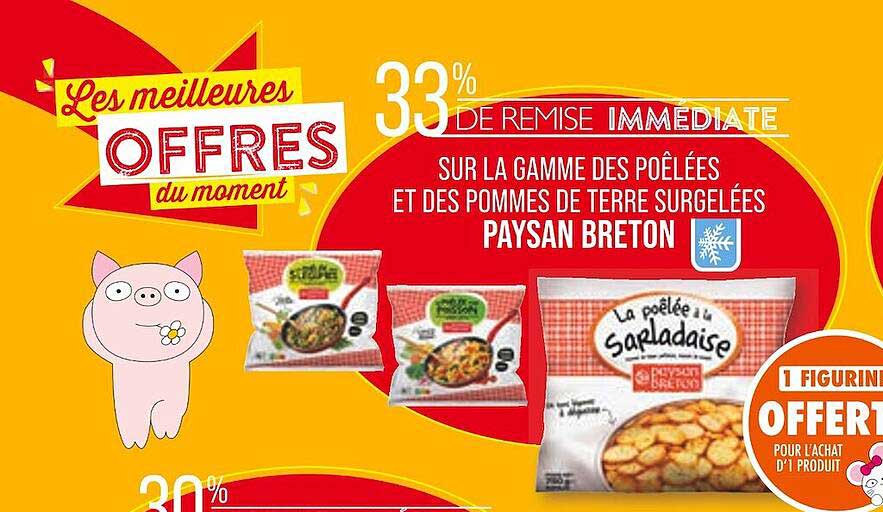 la gamme des poêlées et des pommes de terre surgelées paysan breton